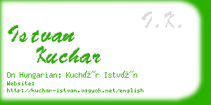 istvan kuchar business card